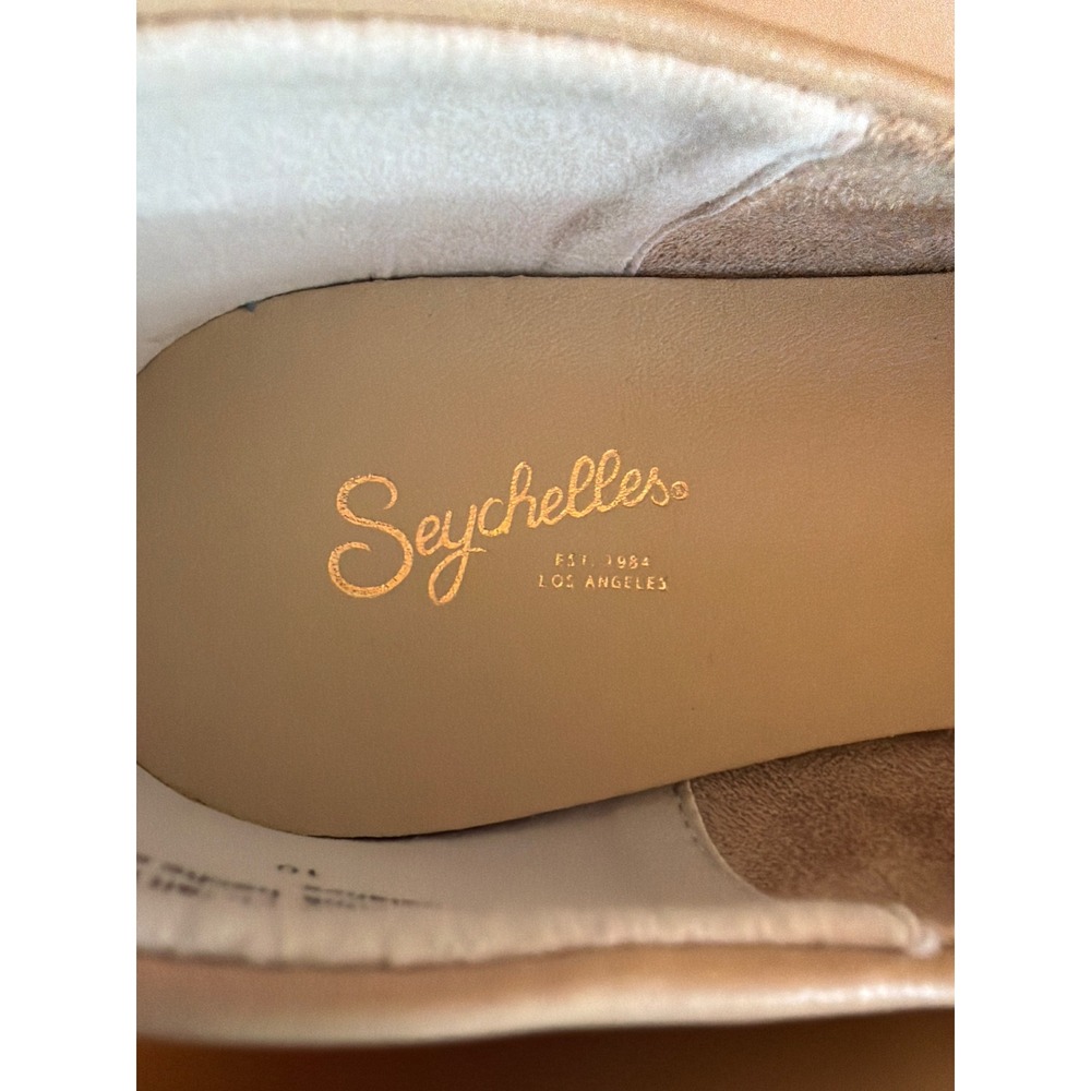 Seychelles Flat Shoes Beige Tan Almond Toe Glove Shoe Minimalist Size 10 - Picture 4 of 7